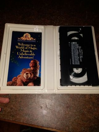 Beauty and the Beast VHS Disney Black Diamond Classic 1992 RARE COND 3