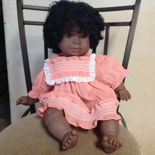 EXTREMELY RARE African American Melek girl doll West Germany Lissi Batz SIGNED 2
