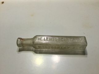Rare Lewis Bear Drug Co.  - Bear Brand - Montgomery Alabama Medicine Bottle