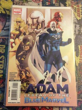 Adam Legend Of The Blue Marvel 1 - 5 Rare Hard To Find Series - Owner