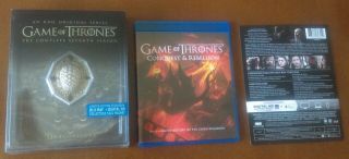 Game Of Thrones Season 7 Blu Ray Steelbook White Dragonstone Rare (digital Code)