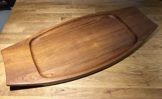 Dansk Jhq Quistgaard Staved Teak Wood Surfboard Serving Tray Mcm