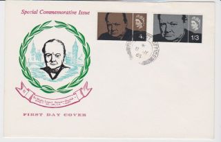 Gb Stamps Rare First Day Cover 1965 Winston Churchill Field Post Office Cds