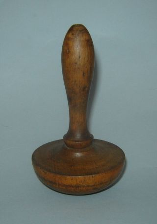 Antique Old Vintage Primitive Wooden Darning Mushroom Darner Tool Patina 3