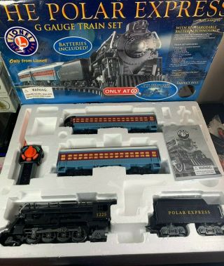 Lionel Polar Express Battery Powered G Gauge Train Set 7 - 11088 Great Rare