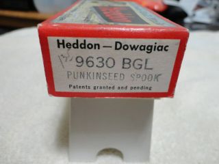 Vintage Heddon Punkinseed Box Only Fishing Lure