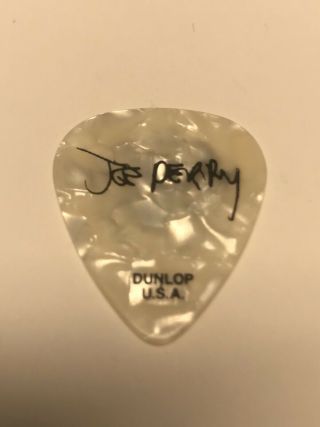 Aerosmith Rare Joe Perry SIGNATURE Mexico South America Tour Guitar Pick 2017 2
