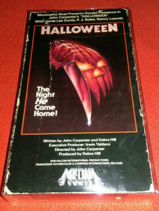 Halloween (vhs) Slasher,  Horror,  Media Release.  Rare Find Michael Myers
