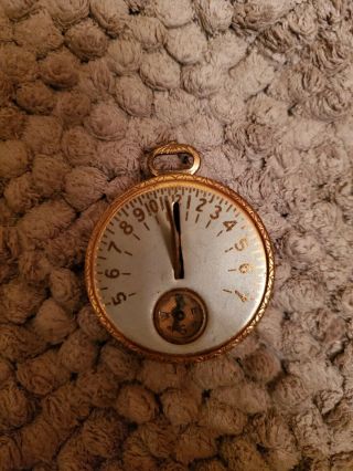 Rare Antique 1937 Robbins Co Pocket Sundial Watch Compass