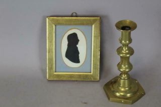 Fine 19th C Hand Cut Silhouette Of A Gentleman With Great Detail Fine
