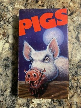 Pigs (1972) - Vhs - Simitar Entertainment Release - Rare Cult Horror Movies Vhs