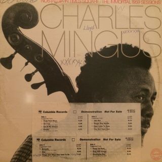Charles Mingus Nostalgia In Times Square Lp 2xlp Columbia Jg 35717 Rare Wlp Vg,