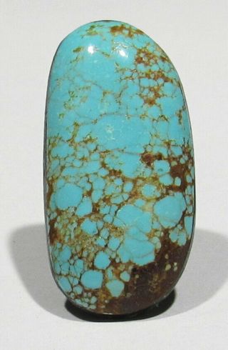 Large Old 18ct Rare Natural Fine Spiderweb 8 Turquoise Cabochon Cab 34mm X 17mm