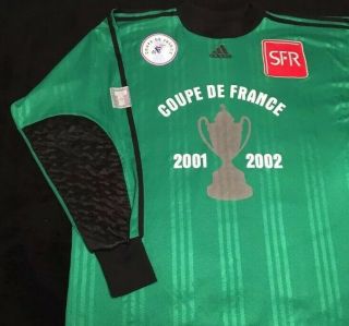 Coupe De France Goalkeeper Football Soccer Shirt Jersey Rare Match Worn Adidas