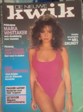 Maria Whittaker 2 Import Magazines,  Finland,  Italy,  Rare