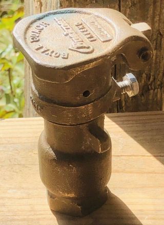 Rare Buckner Royal Coach Brass Sprinkler Quick Connect Pipe Steampunk Lamp Part