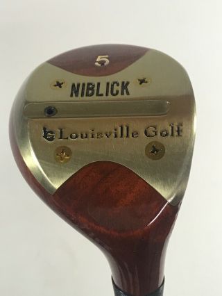 Rare Louisville Golf 5 Wood Niblick Selected Right Handed 41 Inches Long
