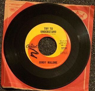 Cindy Malone Try To Understand; Rare 1966 Capitol 5734 Northern Soul 45