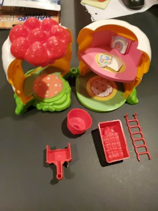 Vintage Strawberry Shortcake House With Partial Parts