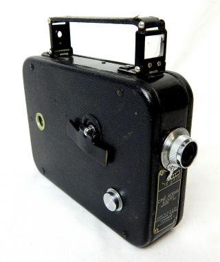 1f Antique Cine - Kodak Eight Model 20 Film Camera Winds Runs 1930 