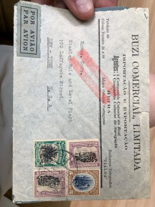 13 Rare Portugal Portuguese Colonial Mozambique Postal Cover