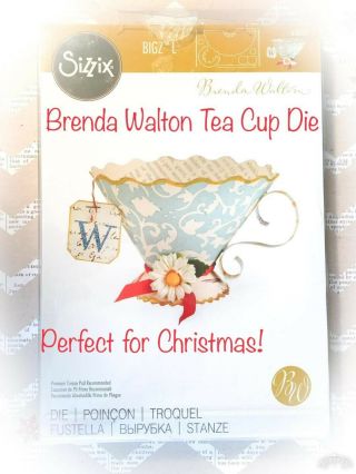 Sizzix Bigz L 3d Teacup Die By Brenda Walton 658351 Rare