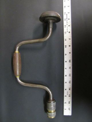 Antique Miller Falls No.  12 Hand Drill Auger Bit Brace