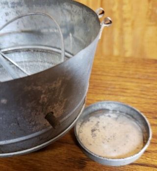 Vintage Hoosier Cabinet Flour Bin Sifter w/Cover Sellers 3
