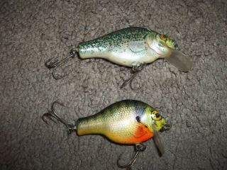 Vintage Bagley Small Fry Bream Crappie Crankbaits Antique Collector Bass Lure