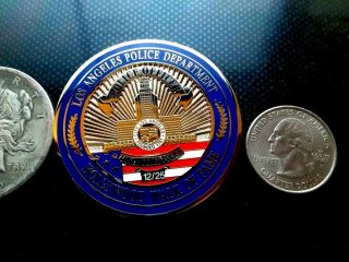 Rare Lapd 12/25 Hollywood Walk Of Fame Darth Vader Challenge Coin