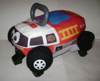 Little Tikes Pillow Racer Red Fire Truck Toddler Ride On Toy Cute & Rare
