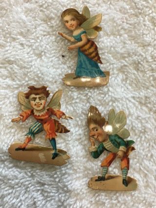 Antique Victorian Victorian Imseco Paper Character Paper Cut Outs Ca 1880’s