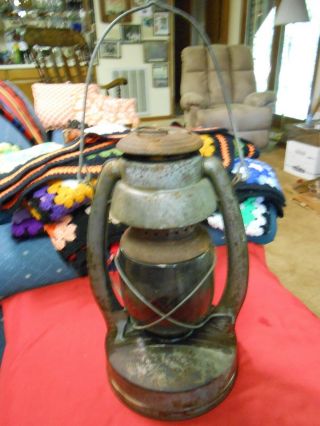 Rare Primitive Norleigh Diamond Antique Kerosene Lantern Shapleigh Hardware Co