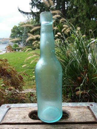 Antique Bottle Falstaff Lemp St.  Louis Sea Glass Frosted Surf Tumbled Sea Glass 3