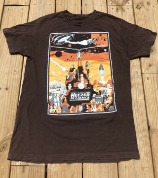 Weezer Join The Alliance T - Shirt Tee Star Wars Parody Rare 2014 Brown Medium