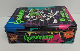 Goosebumps Book Storage Vault Crypt Metal Tin Box 1996 Hershey Reeses RARE HTF 3