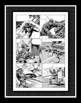 John Buscema Avengers 274 Rare Production Art Pg 16 Monotone