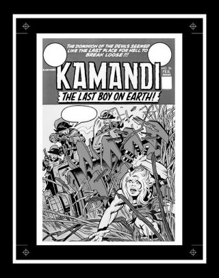 Jack Kirby Kamandi 26 Rare Production Art Cover Mono