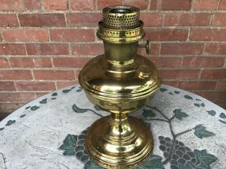 C Antique Aladdin 12 Brass Kerosene Oil Lamp