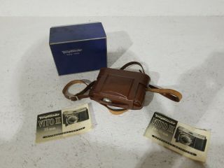Rare vintage Voigtlander vito II 35MM camera with leather case 2