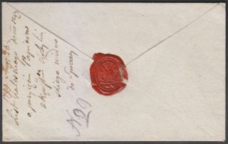 Russia Poland 1799 Cover Wax Seal With Coat Of Arm " Lubicz ".  Scarce & Rare