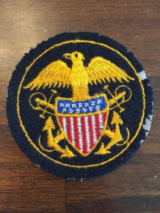 Ex - Navy Personnel Wwii Ww2 Patch Us Army Rare