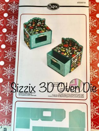 Sizzix Eileen Hull Scoreboard Die: " 3 - D Oven " Gift Box  Retired/rare