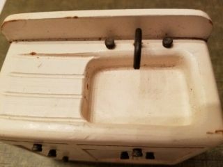 STROMBECKER vintage antique white wood kitchen cabinet sink AWESOME 2