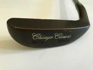 Rare Usa Chicago Classic Becu 8802 Copper Putter 33 1/2 " Fluted Shaft