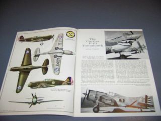 Vintage.  Curtiss P - 40 Tomahawk.  History/color Profiles.  Rare (866s)