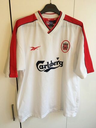 Rare Liverpool Fc Football Shirt Soccer Jersey Reebok Mens Size L