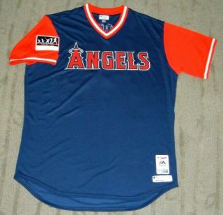 Rare L.  A.  Angels Blake Wood 2018 Game Issued Un Worn Players Weekend Jersey