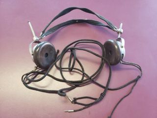 Antique Federal Telephone & Telegraph Co.  Headphones 53 - W 2200 Ohm With Headband