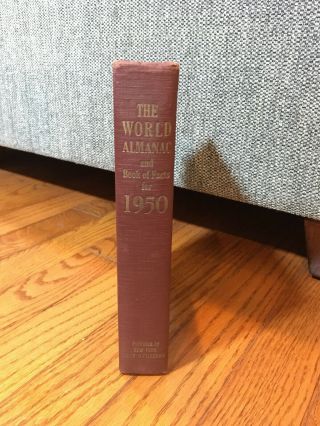 Rare 1950 The World Almanac And Book Of Facts Harry Hansen